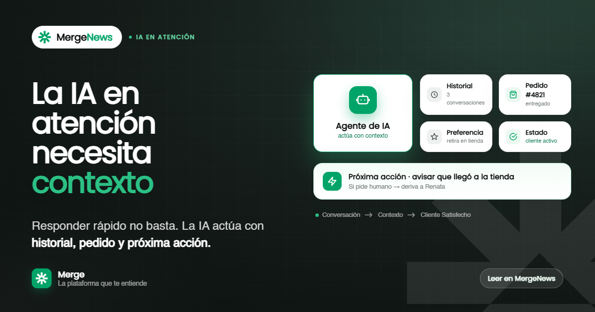 IA en la atención por WhatsApp actuando con contexto del cliente
