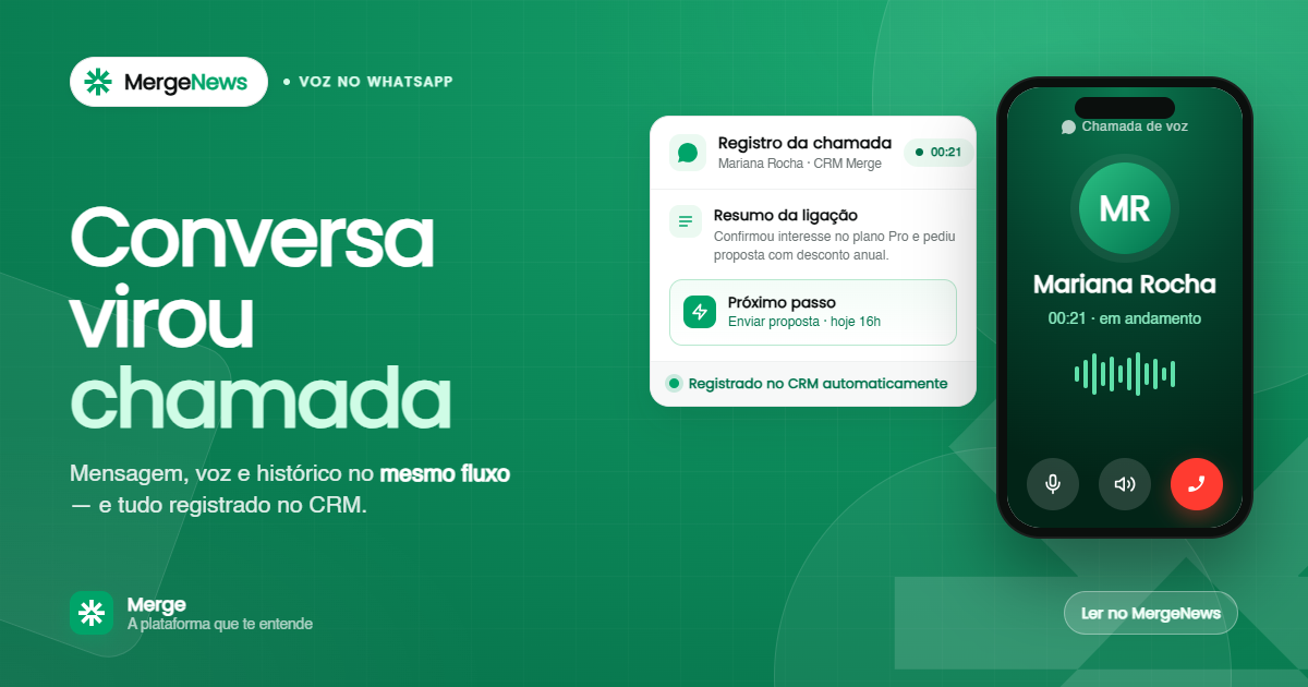 Ligações no WhatsApp pela API: a conversa pode virar chamada de voz