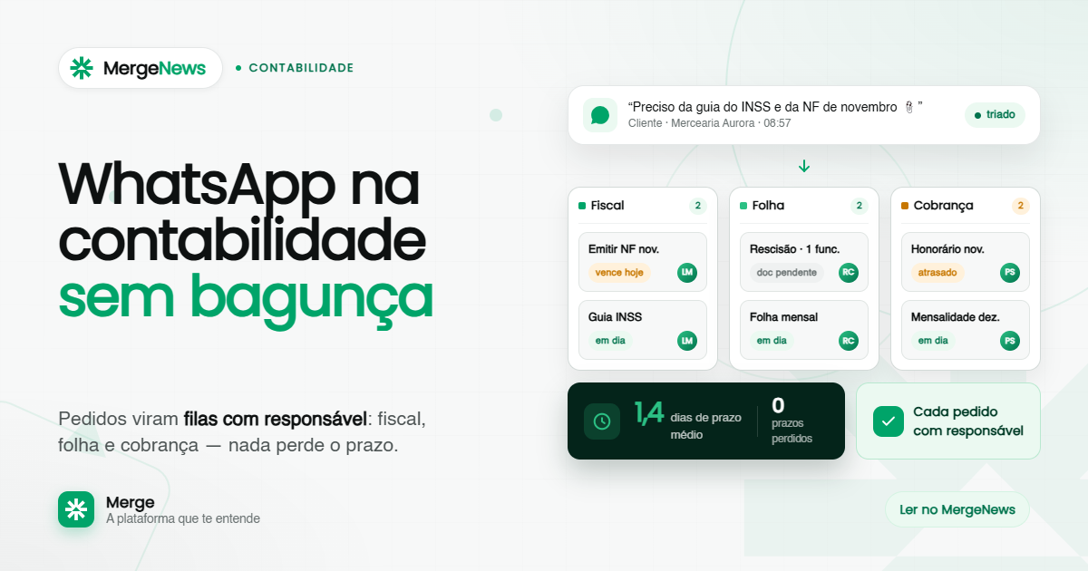 WhatsApp na contabilidade: atendimento organizado evita prazo perdido