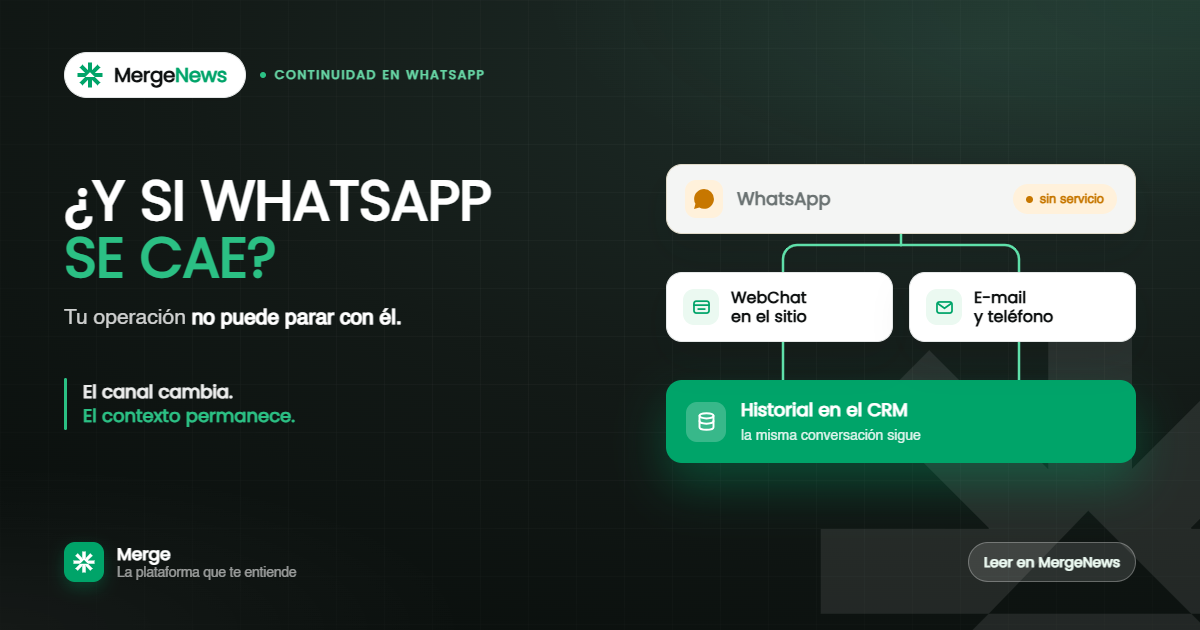 Empresa organizando canales alternativos de atención en caso de que WhatsApp quede inestable
