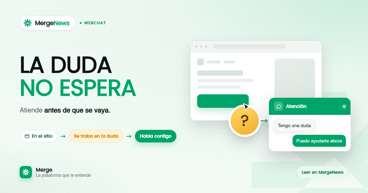 Cliente siendo atendido por WebChat mientras navega el sitio