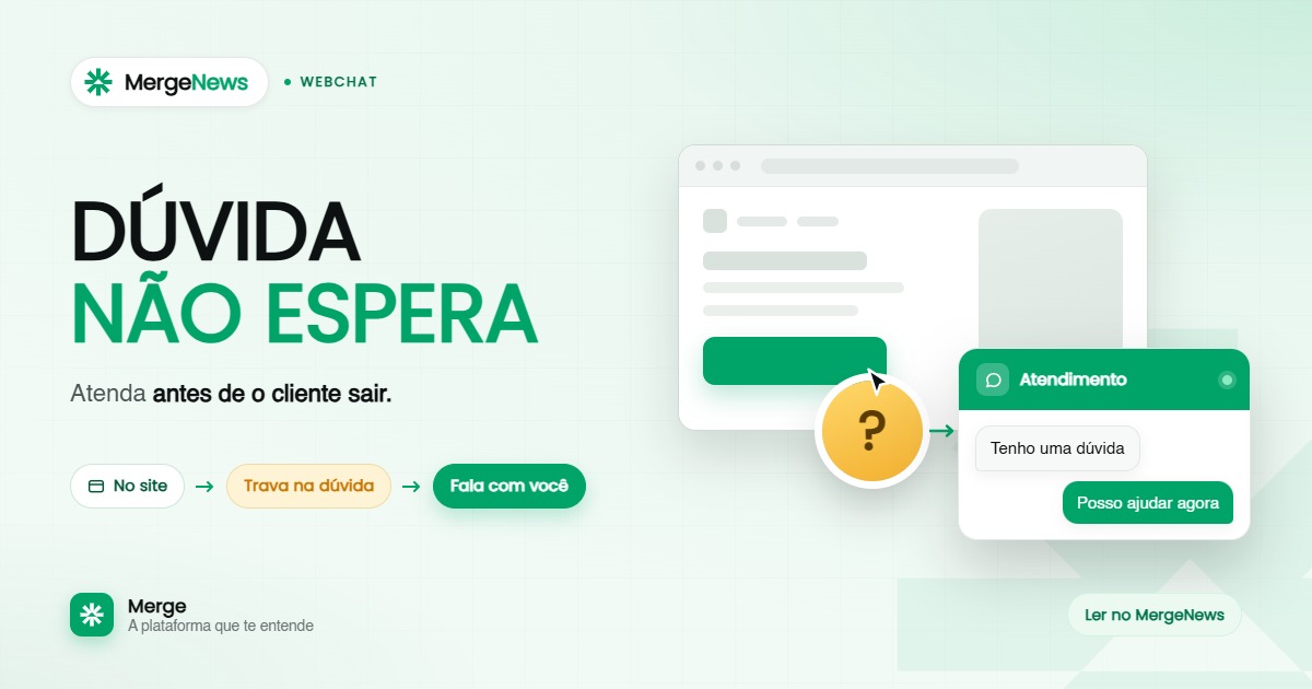 Cliente sendo atendido por WebChat enquanto navega no site