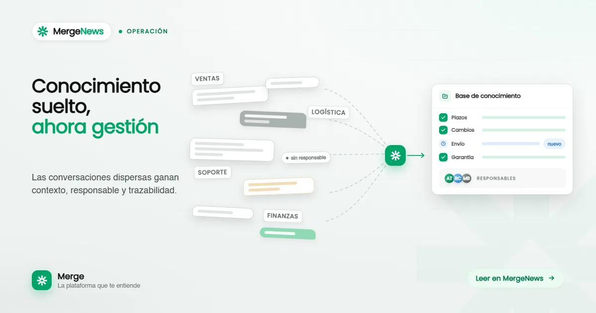 Conocimiento e historial de conversaciones de una empresa dispersos en WhatsApp